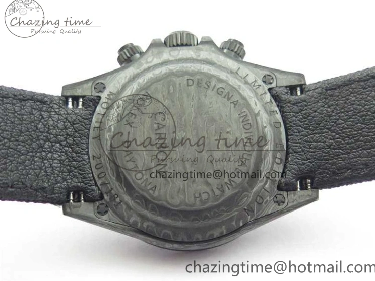 MiroTime 0414 Stretchable Daytona DIW All Black Carbon Noob 1:1 Best Edition Black Dial on Black Nylon Strap SA 2582